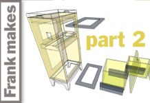 Microwave/Recycling Bin/Shredder/Mail Tray Cabinet – Part 2 of 3