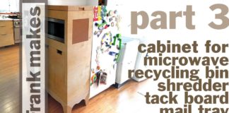 Microwave/Recycling Bin/Shredder/Mail Tray Cabinet – Part 3 of 3