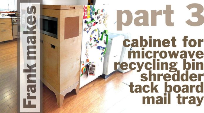 Microwave/Recycling Bin/Shredder/Mail Tray Cabinet – Part 3 of 3