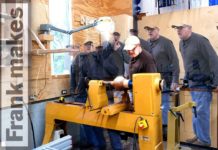 Moving the Wood Turning Lathe