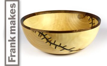 Wood Turned Maple Bowl