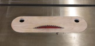 Making A Zero Clearance Table Saw Insert