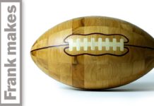 Wood Turning a Football