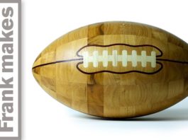 Wood Turning a Football