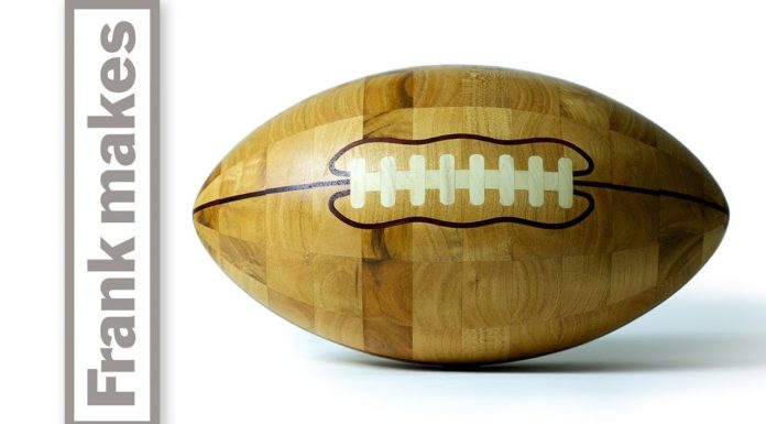 Wood Turning a Football