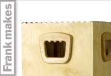 Wooden Recycling Bin