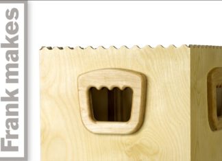 Wooden Recycling Bin