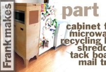 Microwave/Recycling Bin/Shredder/Mail Tray Cabinet – Part 3 of 3