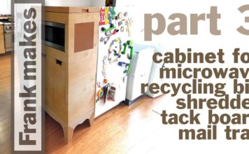 Microwave/Recycling Bin/Shredder/Mail Tray Cabinet – Part 3 of 3