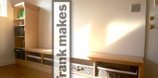 Shoe and Laundry Storage Bench