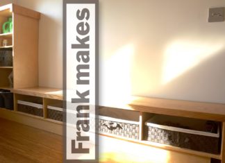 Shoe and Laundry Storage Bench