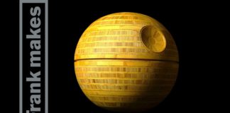 Wood Turned Bamboo Death Star