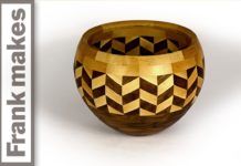 Segmented Wood Turned Wedding Bowl