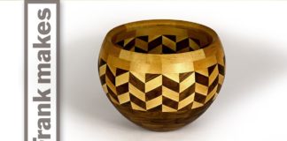 Segmented Wood Turned Wedding Bowl