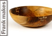 Wood Turned Brick Bowl