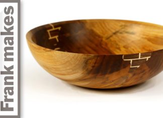 Wood Turned Brick Bowl