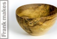 Wood Turned Thin Walled Maple Bowl
