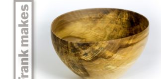 Wood Turned Thin Walled Maple Bowl