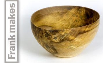 Wood Turned Thin Walled Maple Bowl