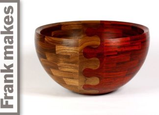 Wood Turned Wedding Bowl