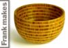 Segmented Wood Turned Bamboo Bowl